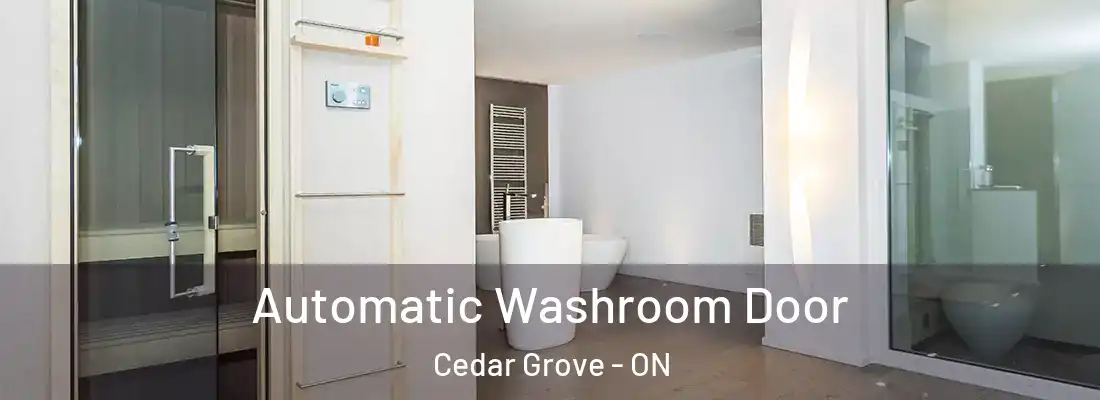  Automatic Washroom Door Cedar Grove - ON