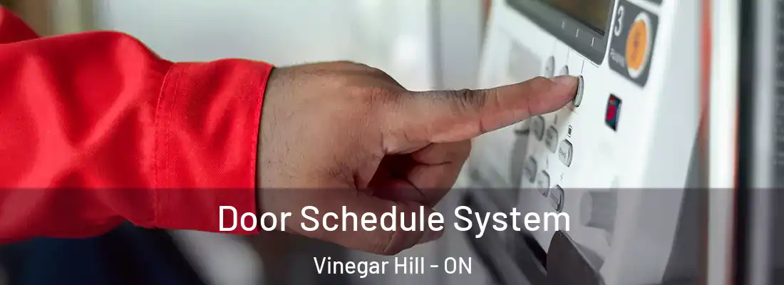  Door Schedule System Vinegar Hill - ON