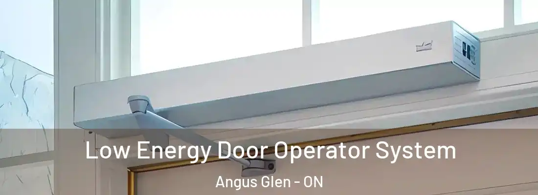  Low Energy Door Operator System Angus Glen - ON