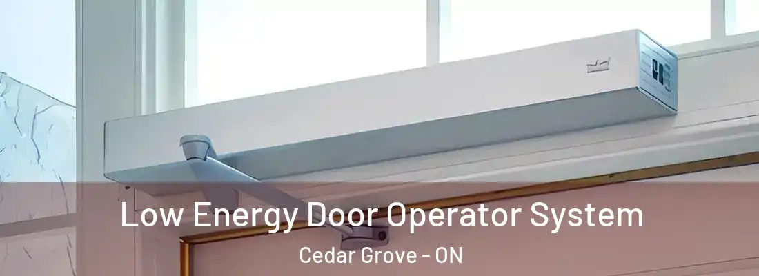  Low Energy Door Operator System Cedar Grove - ON
