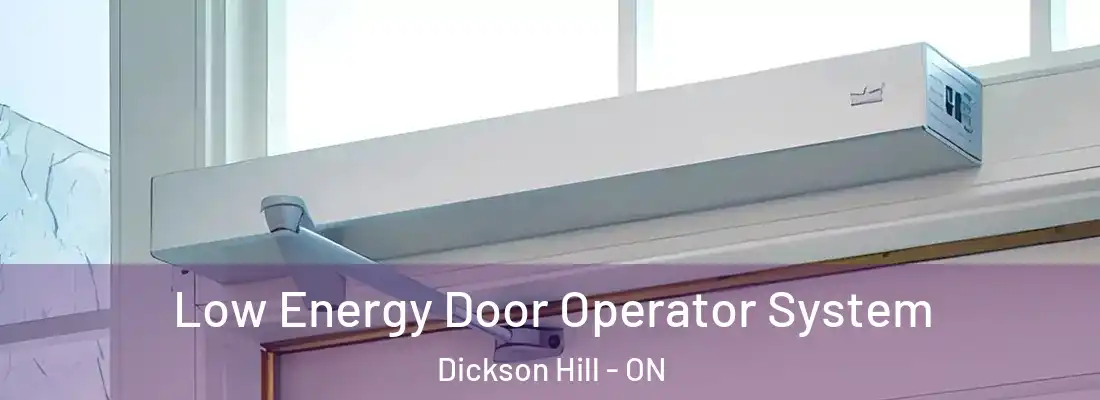  Low Energy Door Operator System Dickson Hill - ON