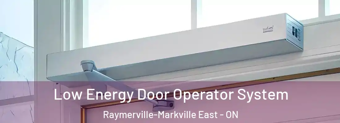  Low Energy Door Operator System Raymerville-Markville East - ON