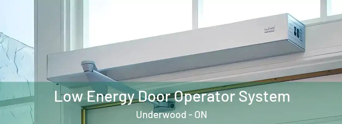  Low Energy Door Operator System Underwood - ON
