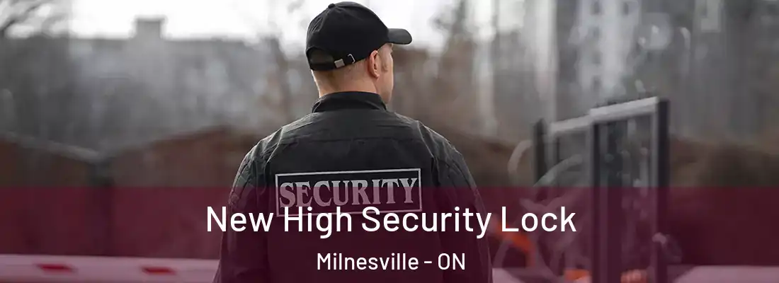  New High Security Lock Milnesville - ON