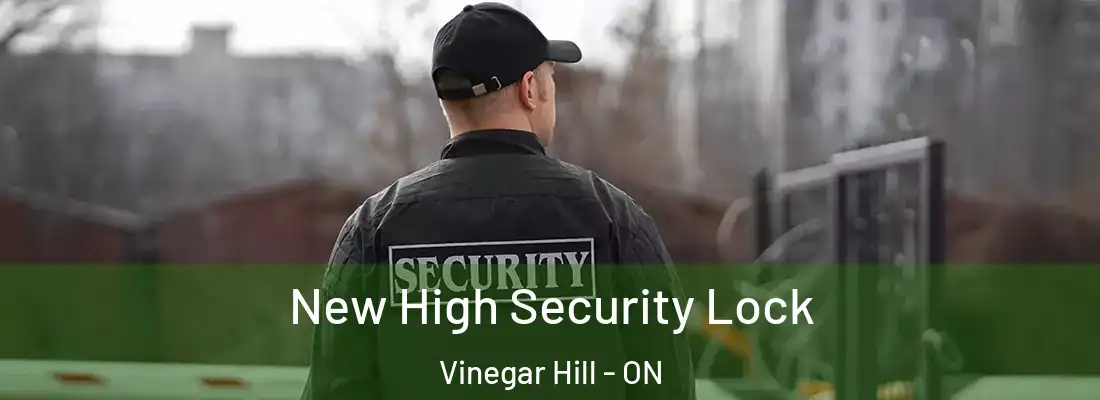  New High Security Lock Vinegar Hill - ON