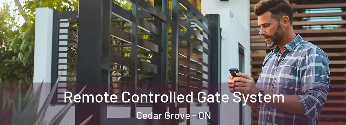  Remote Controlled Gate System Cedar Grove - ON