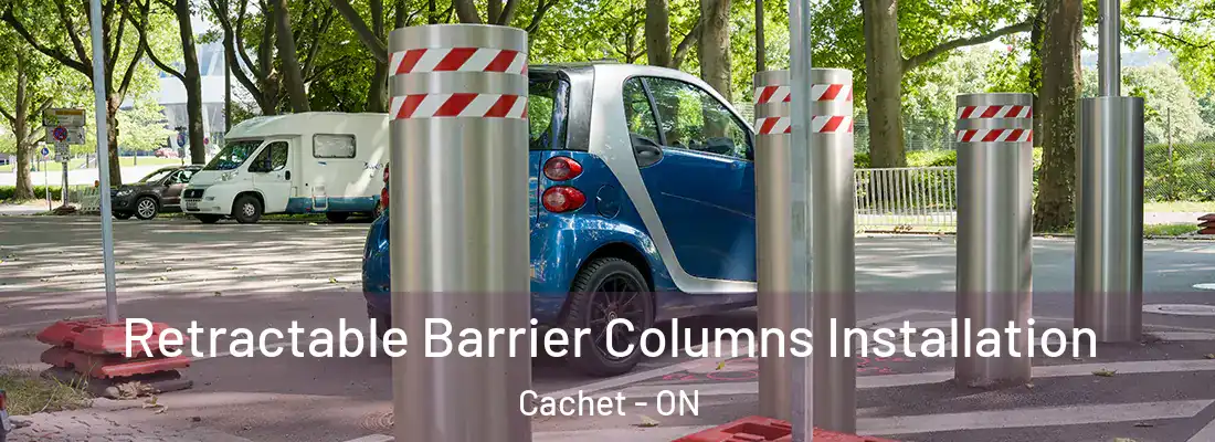  Retractable Barrier Columns Installation Cachet - ON